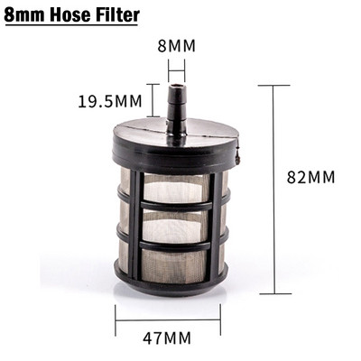 1 tk/3 tk 8 ~ 14 mm vooliku torufilter akvaariumi kalapaagi roostevabast terasest filtervõrk autopesula pihusti pumba filtri imemisekraan