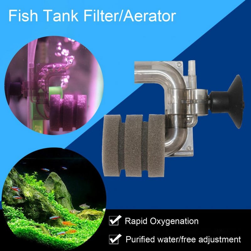 Aerator Φιλικό προς το περιβάλλον Mini Fish Tank Filter Sponge Accessories Filter Aquarium Purify Water Home Χρήση