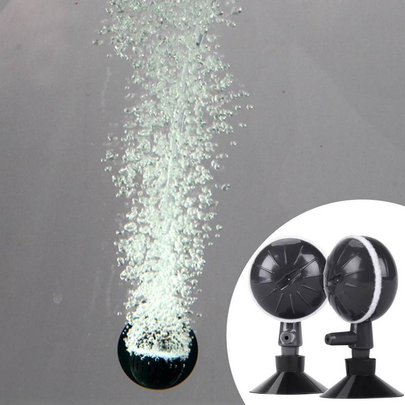 2 τμχ Aquarium Oxygen Atomizer Bubbler Aquarium Oxygen Nebulizer Fine Bubble Generator Fish Tank Nano-refiner