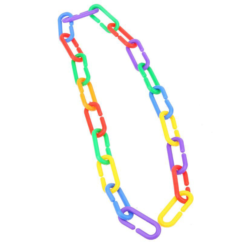 100 τμχ Parrot C-clip Toy Πλαστικά παιχνίδια με γάντζο C-link για African Grey Conure Cockatiel Colorful Parrot Hook Link Bird Toys