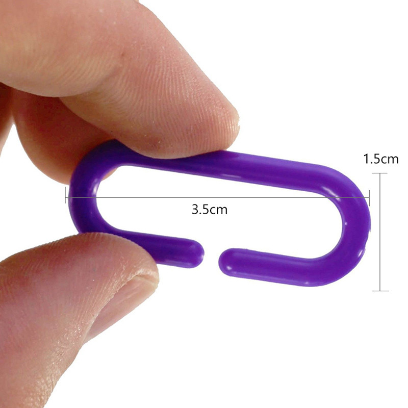 100 τμχ Parrot C-clip Toy Πλαστικά παιχνίδια με γάντζο C-link για African Grey Conure Cockatiel Colorful Parrot Hook Link Bird Toys