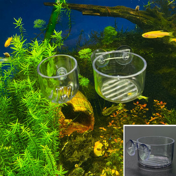 Διακόσμηση ενυδρείου Κρεμαστό δεξαμενή ψαριών Μίνι κρυστάλλινη γυάλινη γλάστρα Polka Water Potted Planting Cylinder Cup Αξεσουάρ ενυδρείου