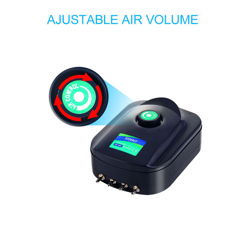 220VFish Tank skābekļa paaugstināšanas sūkņa izslēgšanas mašīna maza skābekļa ražošanas iekārta zivju audzēšanai akvārija gaisa sūknis 8W 12W