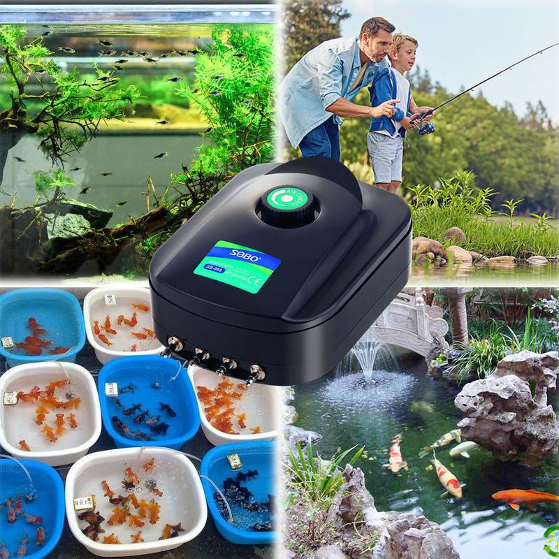 220VFish Tank skābekļa paaugstināšanas sūkņa izslēgšanas mašīna maza skābekļa ražošanas iekārta zivju audzēšanai akvārija gaisa sūknis 8W 12W