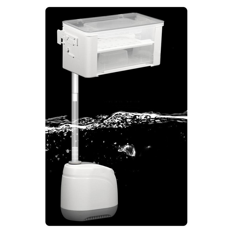 Aquarium Fishbowl Water Curtain Filter Box 3-σε-1 Επίπεδο Ανώτερο Filter Trickle Box Fish Tank Water Circulation Purifier Filter