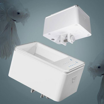 LED аквариум Цифров аквариум 500 ml Интелигентна цифрова автоматична хранилка за риби с таймер Хранене за домашни любимци Дозатор за храна за риби