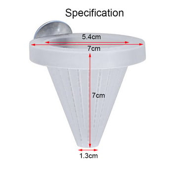 1 бр. Пластмасова хранилка с вендуза за аквариум Червен червей Хранене на аквариум Конус Жива храна Заострен бункер Кошница Консумативи