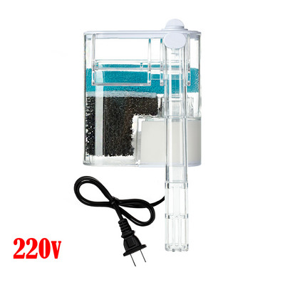 USB 5v Mini επιτοίχιο φίλτρο δεξαμενής ψαριών Μικρή αντλία κυκλοφορίας 3 σε 1 Καθαρισμός νερού Καταρράκτης Οξυγόνωση Σίγαση Οικιακό