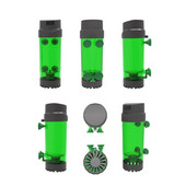 Filtru de pat mobil fluidizat pentru acvariu Filtru cu bule Bio Media Filtru din burete pentru rezervor de pește cu ventuză 87HA