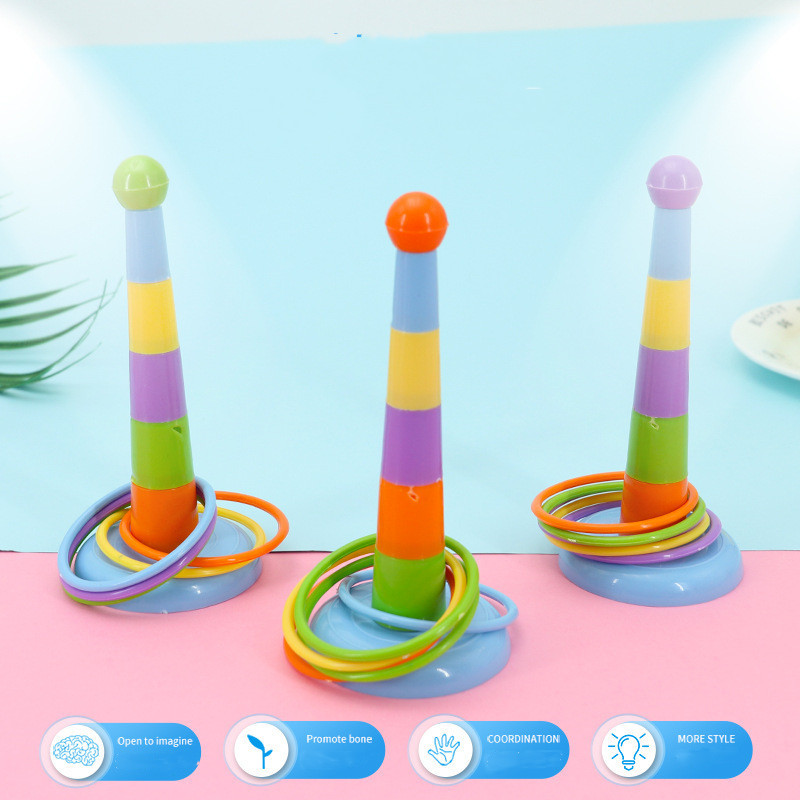 Αστεία Mini Ferrule Toy for Parrot Intelligence Developmental Game Colorful Rings Εκπαίδευση δραστηριότητας για τα πουλιά Toy Drop Shipping