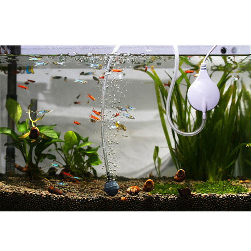 Mini pompă de aer agățat ventuză rezervor masa crește pompa de oxigen mute sunet scăzut compresor de aer cu bule de piatră bule pentru acvariu