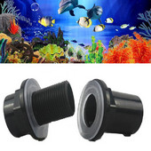 20mm/25mm/32mm/40mm/50mm 1 buc. Conector de rezervor drept PVC, țeavă impermeabilă, îmbinare pentru acvariu, accesorii pentru acvariu