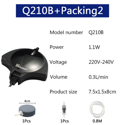 Super Silent Air Pump JEBO Black/White Nano Hang On Quiet mut Me Mini Air Tube Air Stone Aquarium Fish Water Plant Tank