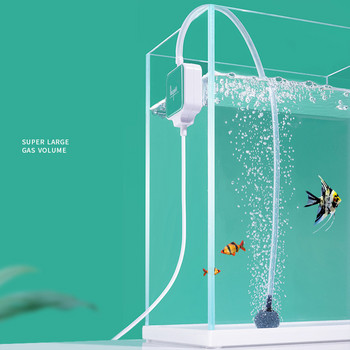 2022 Mini Oxygen Pump Fish Tank Aquarium Oxygen Pump Εξαιρετικά αθόρυβος αεριστής Μικρός οικιακός χωρίς θόρυβο Νεράιδα Πλάκα αέρα Nano