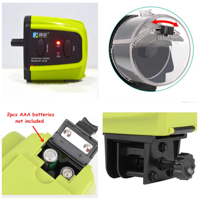 Naujas skaitmeninis LCD automatinis akvariumo žuvų tiektuvas žuvų rezervuaro laiko nustatymo maisto šėrimo įrenginys Automatinis tiektuvas, skirtas žuvų krevečių vėžliui