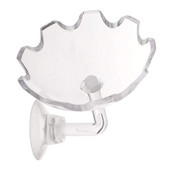 Ακρυλική τροφοδοσία δεξαμενής ψαριών Ενυδρείο γαρίδας τροφοδοσίας μπολ Σχήμα λουλουδιών Πλωτή θήκη τροφοδοσίας με Sucker Fish Food Aquarium