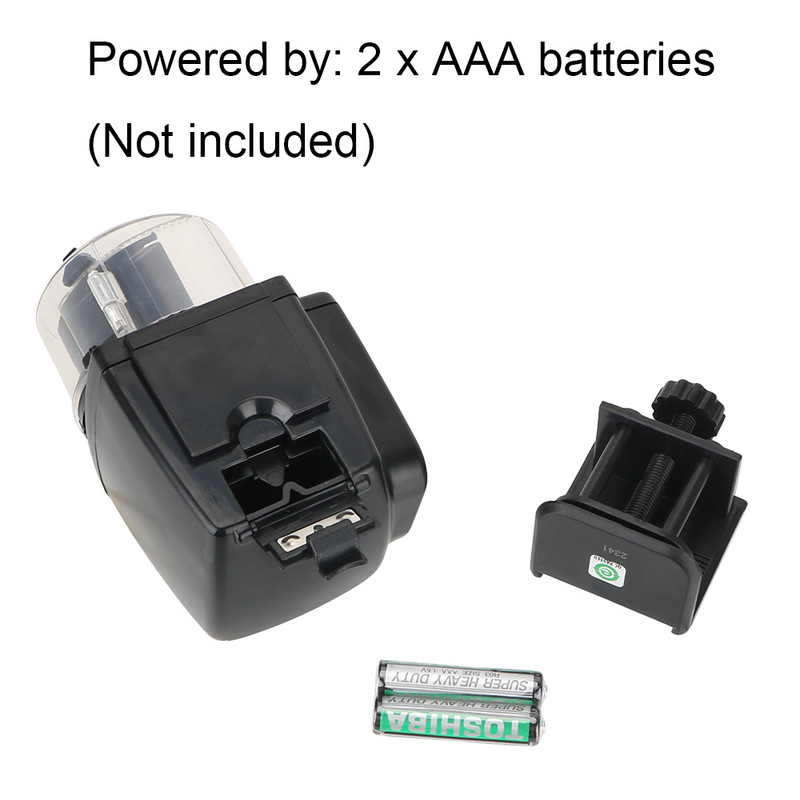 Hrănitoare automată de pești de 100 ML cu display LCD Dispenser de hrănitor de pești de acvariu pentru rezervorul de pești de acvariu