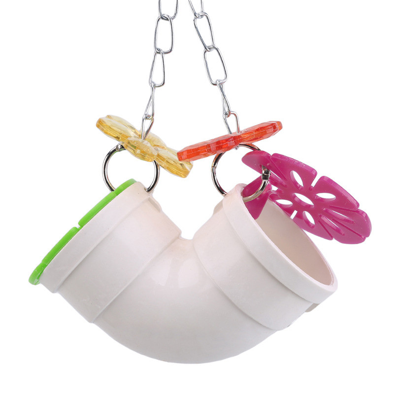 Pet Parrot Toys Bird Toy Pipeline Toy Acrylic Bite String Parrot Toys Intelligence Paw Grinding Stand Παιχνίδι για αξεσουάρ κλουβιού