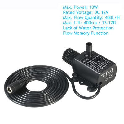 Mini USB veepump Ülivaikne harjadeta sukeldatav purskkaev akvaarium veekindel tsirkuleeriv 300 l/h tõstetav veepump 5 V 4,8 W