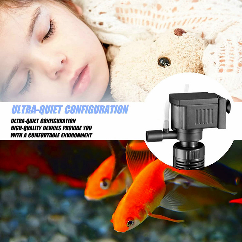 3-ühes-filter akvaariumi akvaariumi hapnikuga veetavale sukelfiltrile mini paagifiltrile veepuhastaja akvaariumi filter