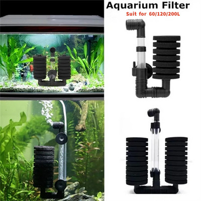 Akvaariumi filter Kalapaagi õhupumba skimmer Biokeemiline käsnfilter akvaariumi filtreerimisfiltri jaoks Veeakvaariumi tarvikud
