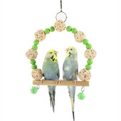 Candy Color Bird Toy Swing Parrot Toy Swing Paparot Hamock Ring Peony Pet Birds Supplies