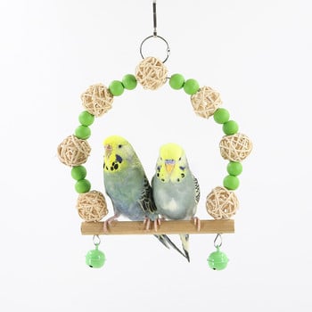 Candy Color Bird Toy Swing Parrot Toy Swing Paparot Hamock Ring Peony Pet Birds Supplies