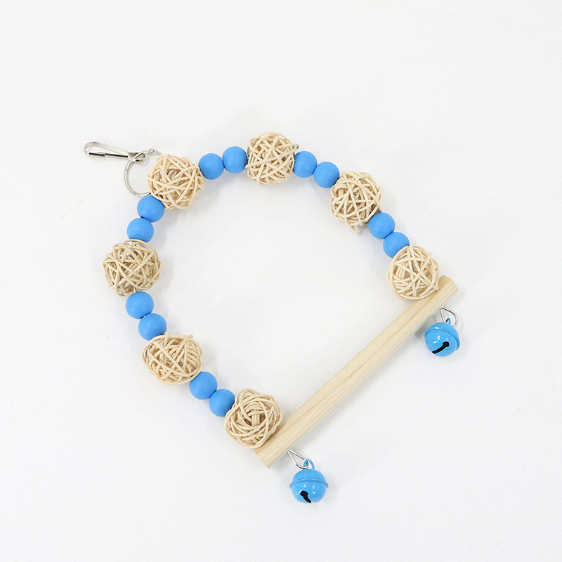 Candy Color Bird Toy Swing Parrot Toy Swing Paparot Hamock Ring Peony Pet Birds Supplies