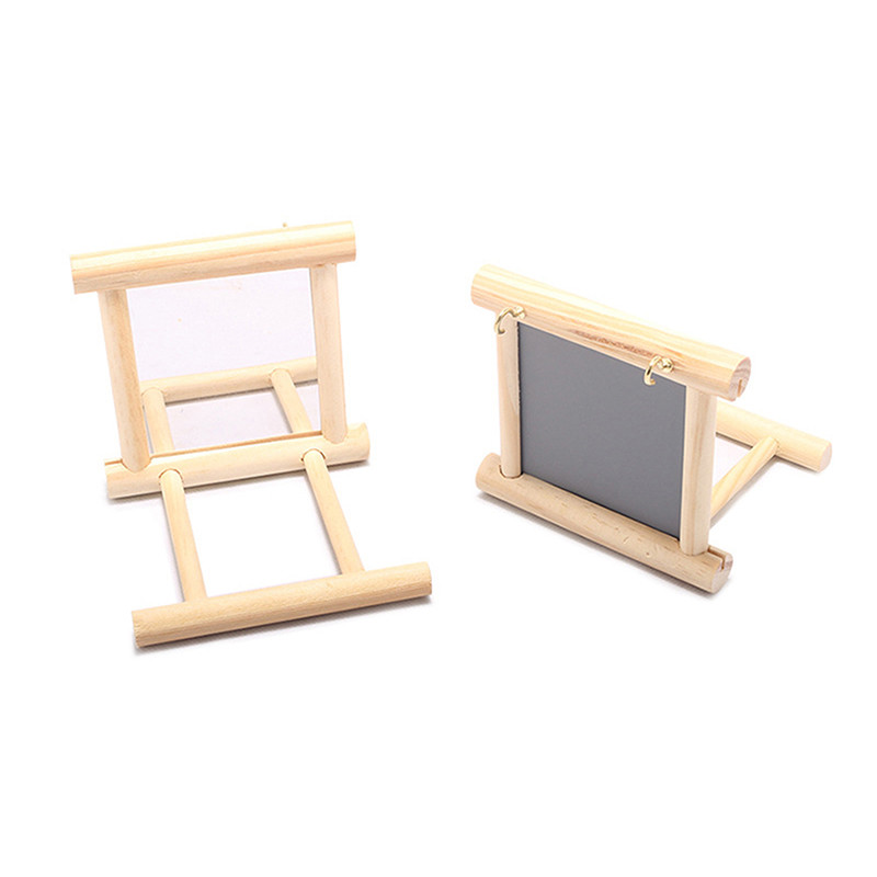 Oglindă pentru păsări Jucărie de joacă interactivă din lemn, cu biban, pentru papagali mici, papagal, calopsită, conure, accesorii pentru cușcă