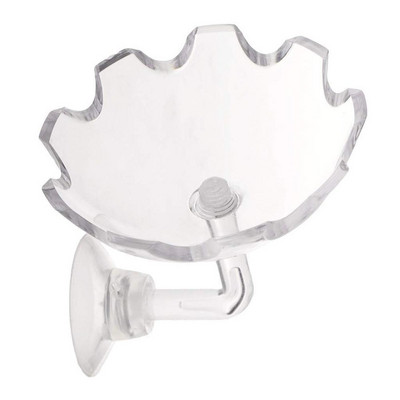 Hranilica za akvarijske škampe Akrilna zdjela za hranjenje Oblik cvijeta Plutajući držač čaše za hranjenje s usisivačem Akvarij za hranu za ribe