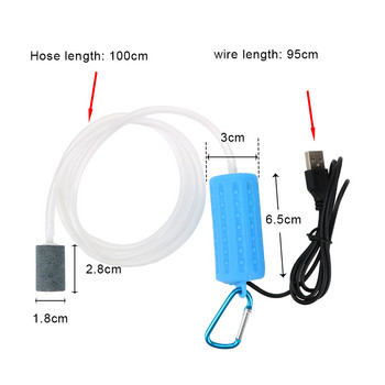 Mini USB Fish Tank Кислородна въздушна помпа Филтър за воден терариум Mute Енергоспестяващи консумативи Аксесоари за аквариум