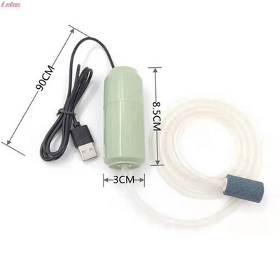 Φορητή αντλία αέρα δεξαμενής οξυγόνου USB Fish Tank Silent Air Compressor Ενυδρείο Μικρός Βοηθητικός Εξοπλισμός Οξυγόνου 5V 1W