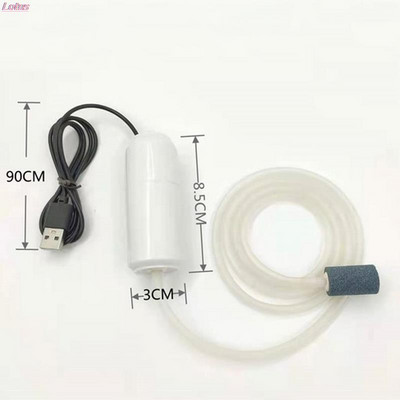 Φορητή αντλία αέρα δεξαμενής οξυγόνου USB Fish Tank Silent Air Compressor Ενυδρείο Μικρός Βοηθητικός Εξοπλισμός Οξυγόνου 5V 1W