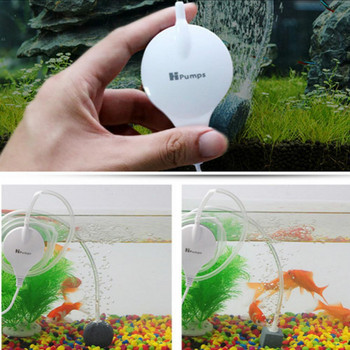 Мини въздушна помпа виси смукател резервоар маса увеличаване кислородна помпа заглушаване нисък звук Въздушен компресор балон камък балон за аквариум