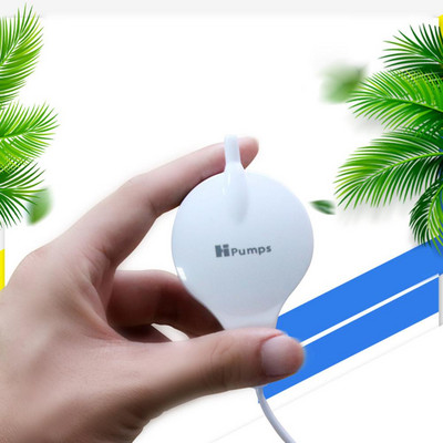 Mini pompă de aer agăța masa rezervorului de ventuză crește pompa de oxigen mut sunet scăzut Compresor de aer balon de piatră cu bule pentru acvariu