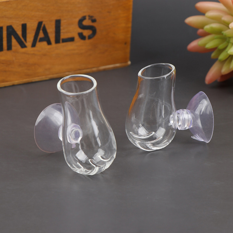 Γυάλινη γλάστρα για φλιτζάνι φυτών Κρεμαστή δεξαμενή ψαριών Waterweed Cup Water Planting Κυλίνδρος Τροφοδότης Κύπελλο Διακοσμητικό Ενυδρείο