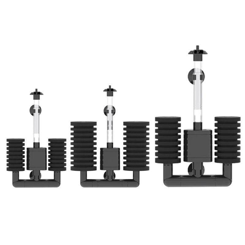 Ενυδρείο Υποβρύχια Αντλία Φίλτρου Διπλή Βιοχημική Σφουγγάρι Δεξαμενής Ψαριών Αντλία αέρα Dropship