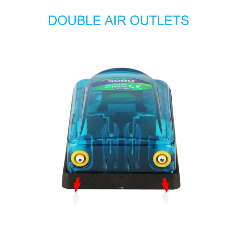 Αντλία αερισμού SOBO SB-248A/SB-348A Δεξαμενή ψαριών Διαφανής αθόρυβη αντλία οξυγόνου Αντλία οξυγόνωσης