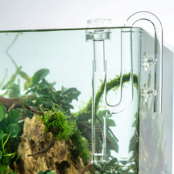 Mini Glass Lily Pipe Skimmer Inflow Filter System Aquarium Fish Tank Supplies Αξεσουάρ