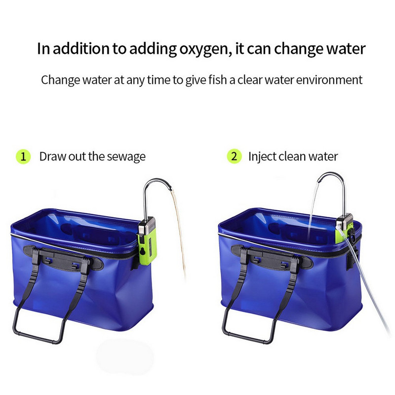 LEO USB Water Oxygenator fishing Φορητή αντλία αέρα Φωτισμός LED Ψάρεμα εξωτερικού χώρου Αντλία αέρα οξυγόνωσης