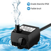 NICREW SL-381 Pompă de apă în miniatură pentru acvariu Silențioasă IP68 Fântână impermeabilă Decorație rezervor de pești Iaz Pompă submersibilă 4W 300L/H