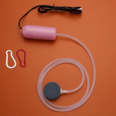 Akvaariumi hapnikuõhupump kalapaak Mini USB vaikne õhukompressor aeraator kaasaskantav akvaariumi hapnikuga pumba akvaariumi tarvikud 5v1W