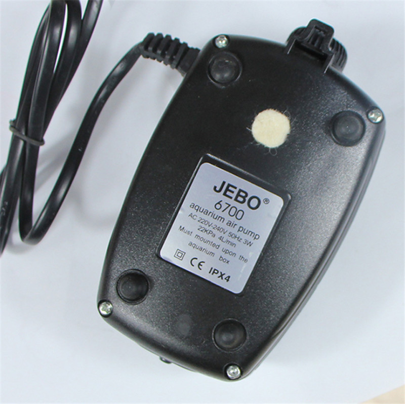 JEBO Ultra Silent akvaariumi õhupump õhukompressor hapniku õhupump ühe ja kahe väljundiga reguleeritava õhuhulgaga kala vastupidav