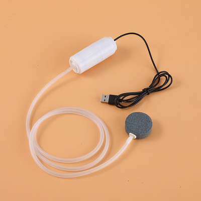 5v 1W USB akvārija skābekļa gaisa sūknis zivju tvertnes klusais gaisa kompresors aerators pārnēsājams mini mazs skābekļa ģenerators akvārija piederumi