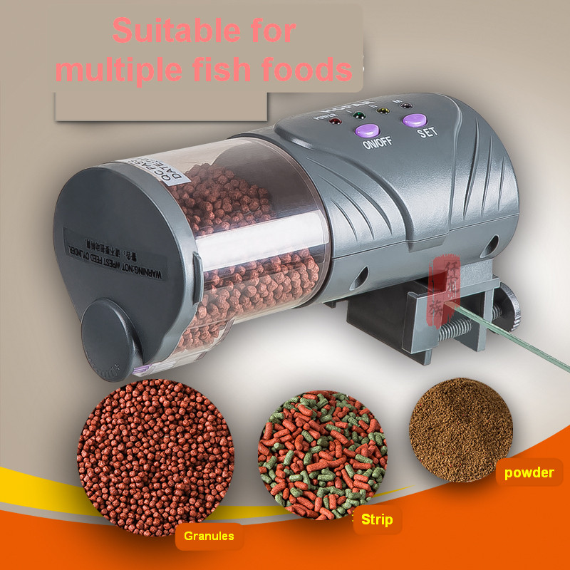 Täisautomaatne söötja akvaariumi Smart Timing Mini automaatne kalasöötja Multifunktsionaalne praktiline toidujaotur