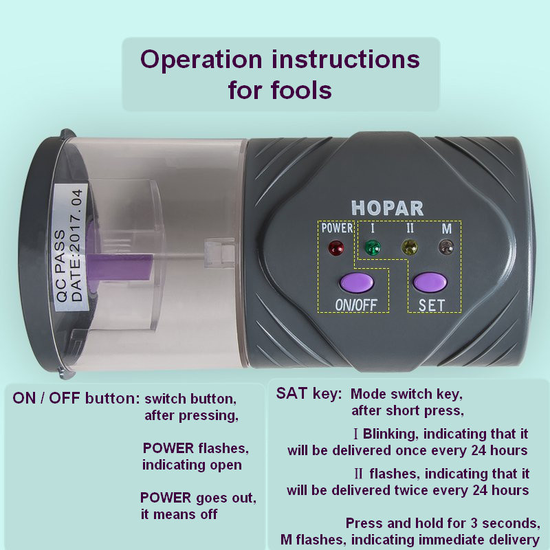 Täisautomaatne söötja akvaariumi Smart Timing Mini automaatne kalasöötja Multifunktsionaalne praktiline toidujaotur