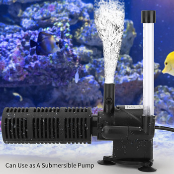 3 в 1 Безшумен пречиствател на вода с аерация Вътрешна помпа Потопяем филтър за аквариум Кислороден потопяем пречиствател на вода Wave Maker