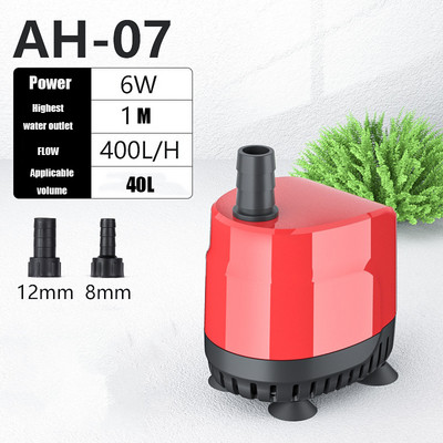 Pompă submersibilă Pompă de apă ultra silențioasă 6W 11W 15W 20W 35W 45W 60W 90W 120W pentru rezervor de pești iaz acvariu fântână hidroponică