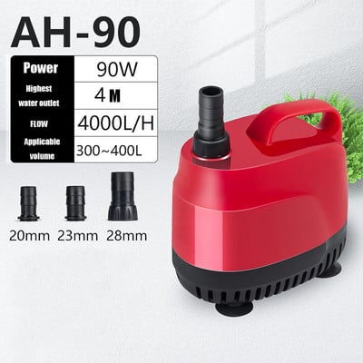 Pompă submersibilă Pompă de apă ultra silențioasă 6W 11W 15W 20W 35W 45W 60W 90W 120W pentru rezervor de pești iaz acvariu fântână hidroponică