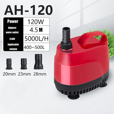 Pompă submersibilă Pompă de apă ultra silențioasă 6W 11W 15W 20W 35W 45W 60W 90W 120W pentru rezervor de pești iaz acvariu fântână hidroponică